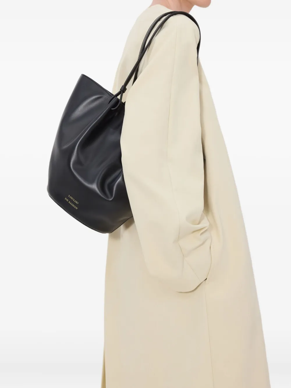 LouLou de Saison MILAE ronde shopper - Zwart
