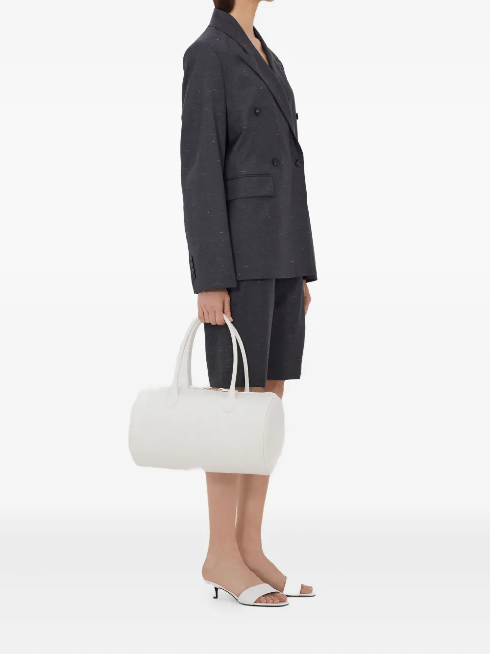 Loulou De Saison Norma Double-breasted Peak-lapels Blazer - Grey 