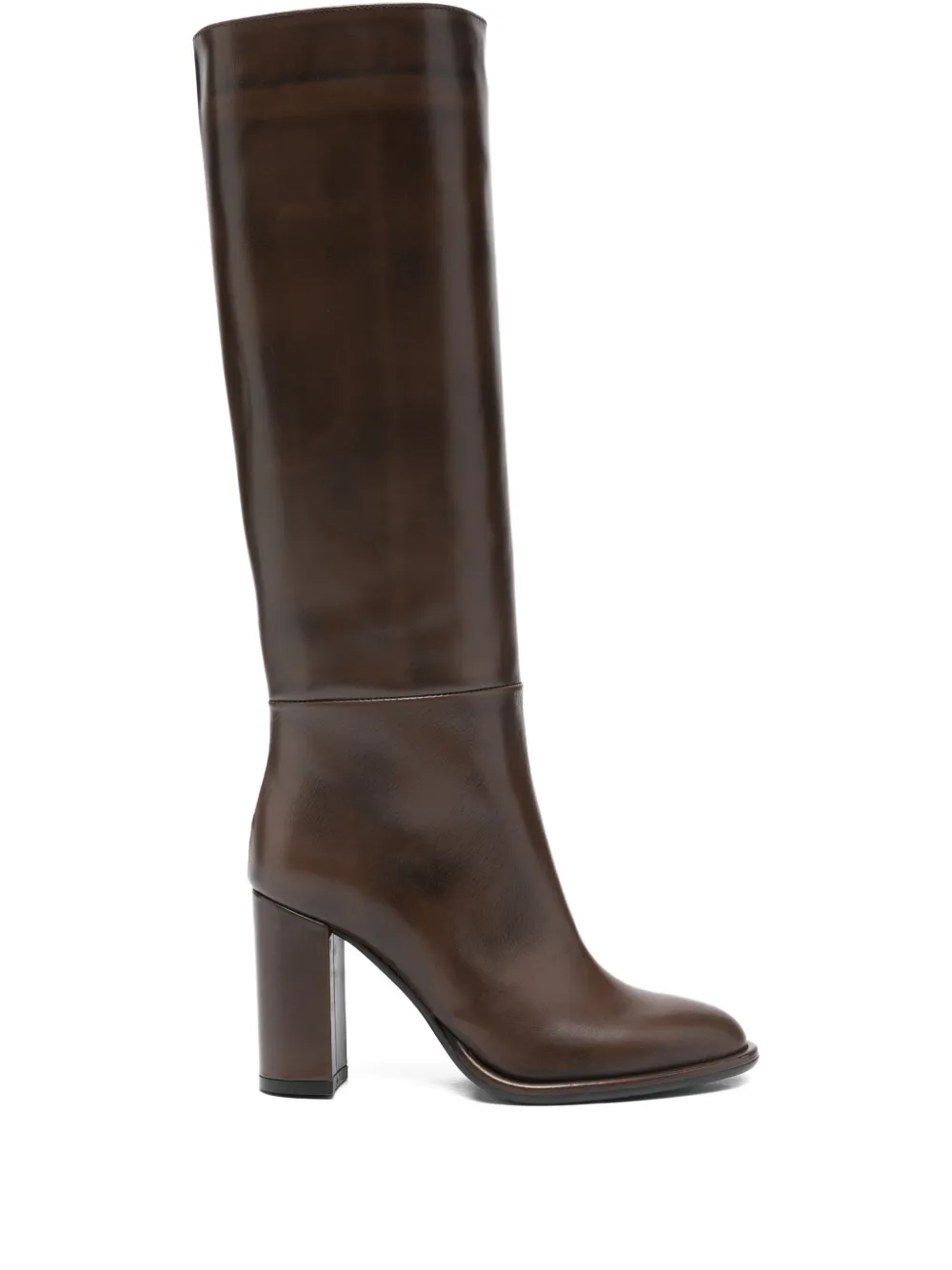 biancadi 100mm block-heel boots | Brown | Image 1