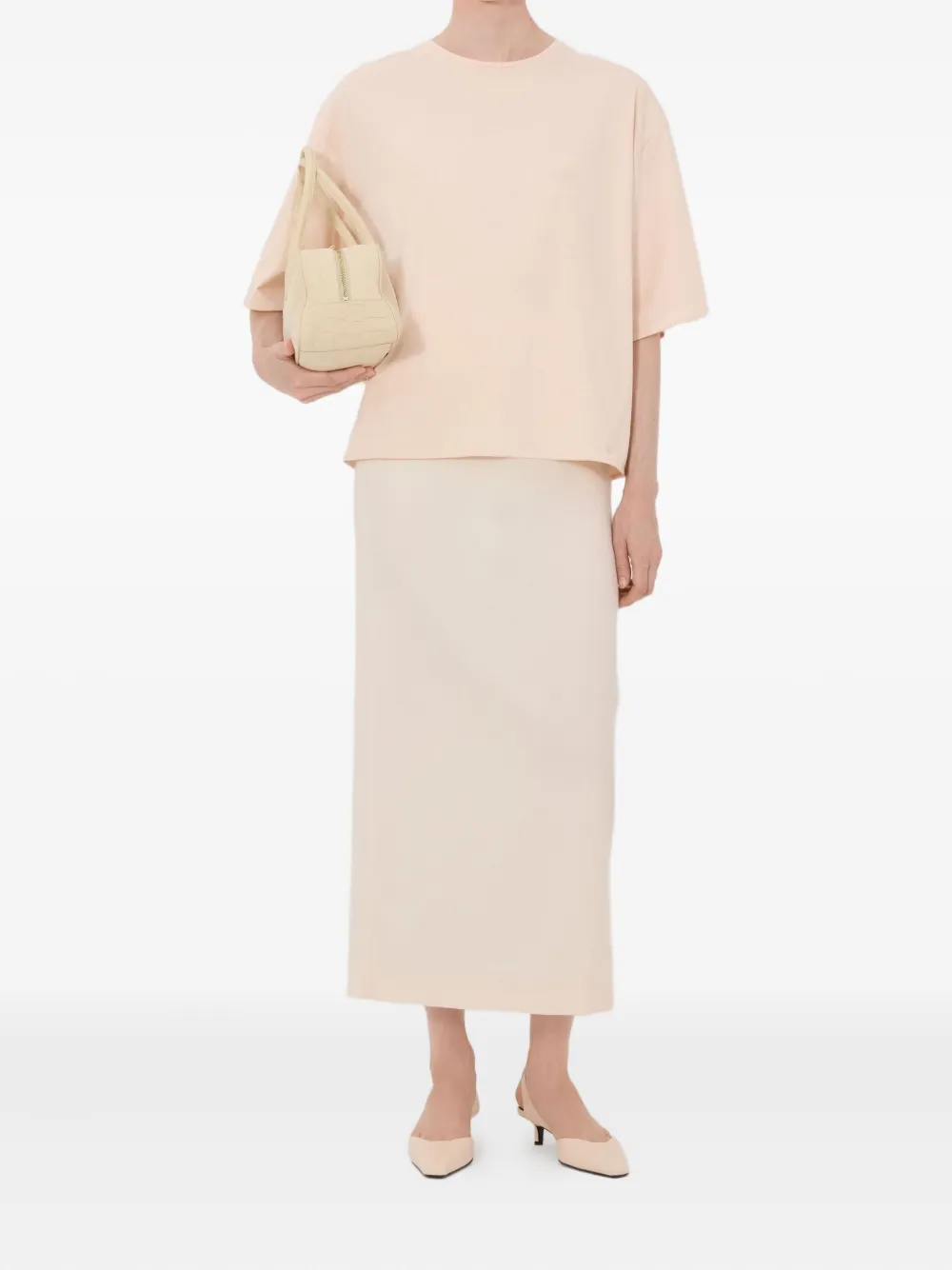 Loulou De Saison Osis Drop-shoulder T-shirt In Neutral