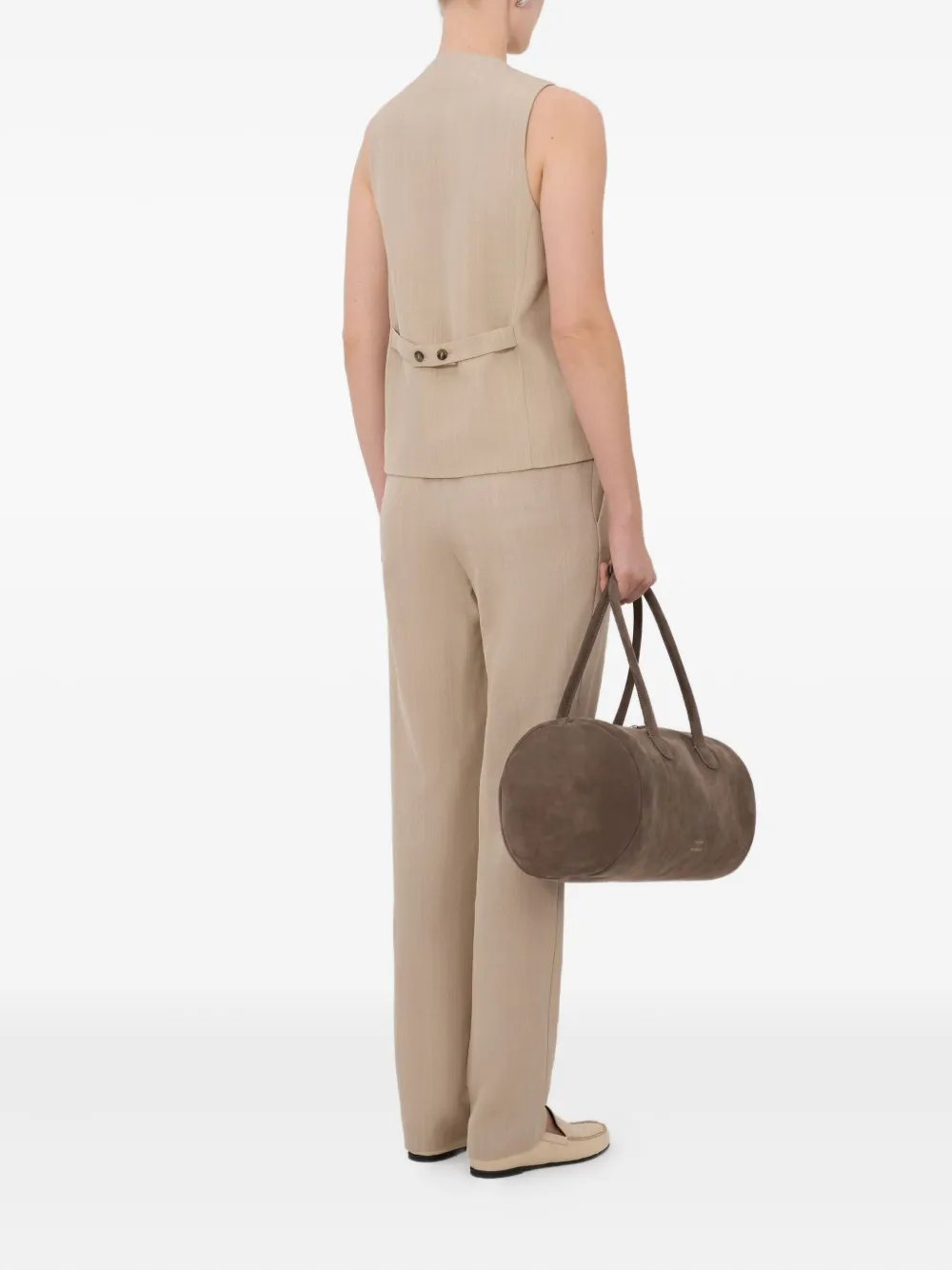 LouLou de Saison Paco gilet met knopen Beige