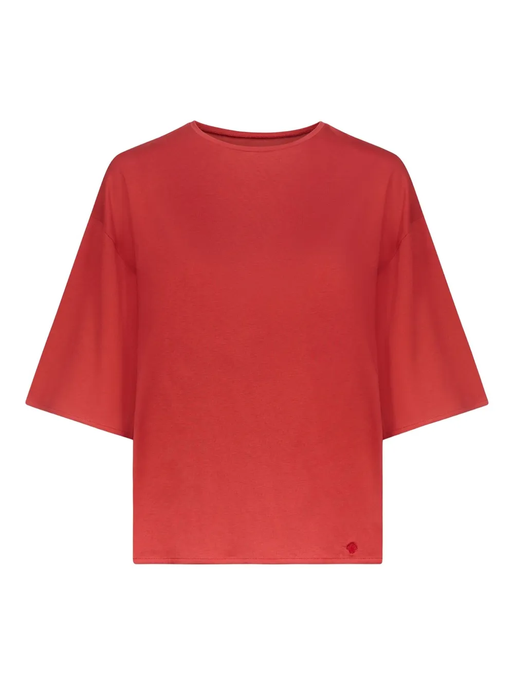 Loulou De Saison Osis Drop-shoulder T-shirt In Red