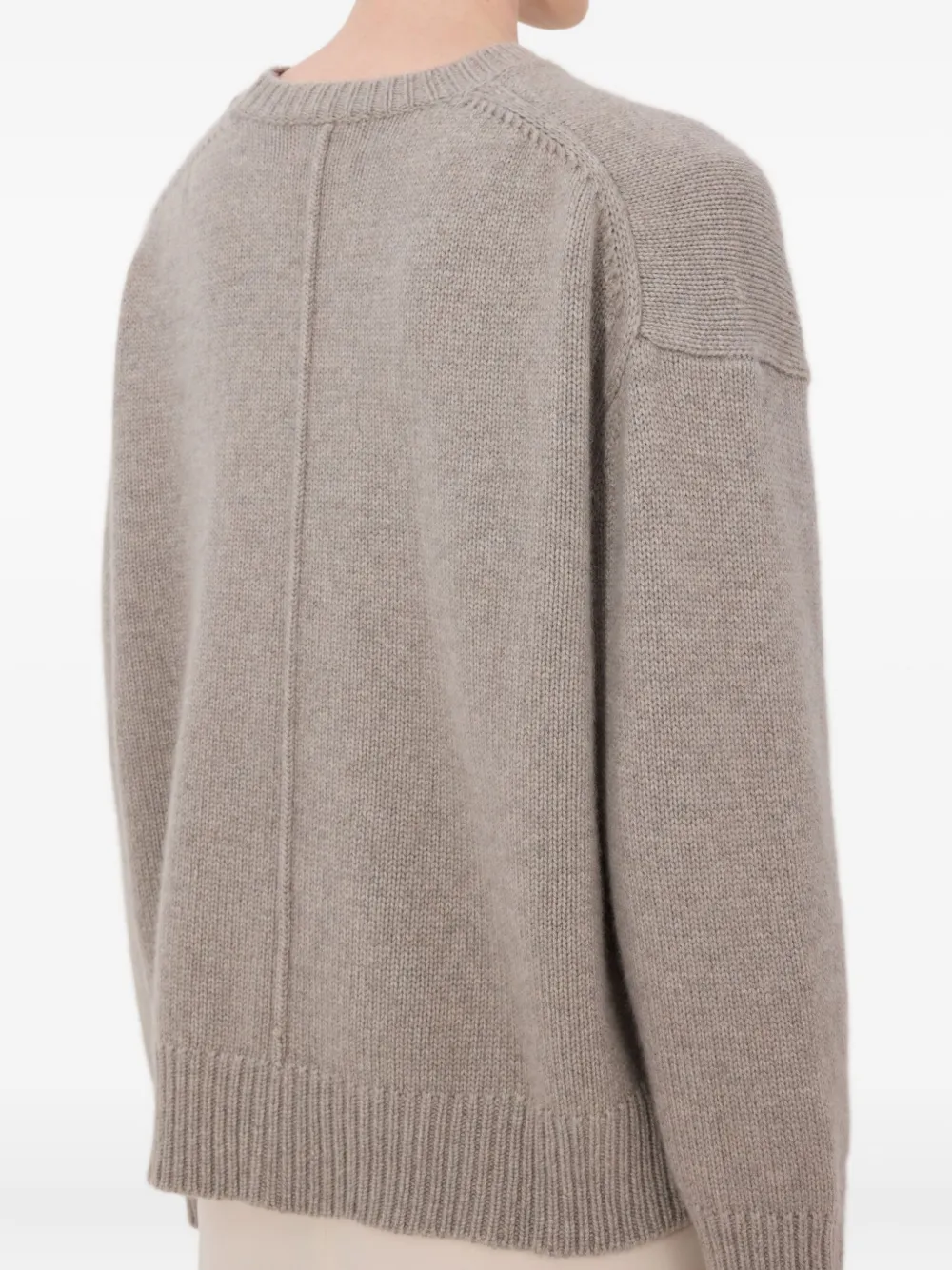 Loulou De Saison Pia Drop-shoulder Sweater In Gray