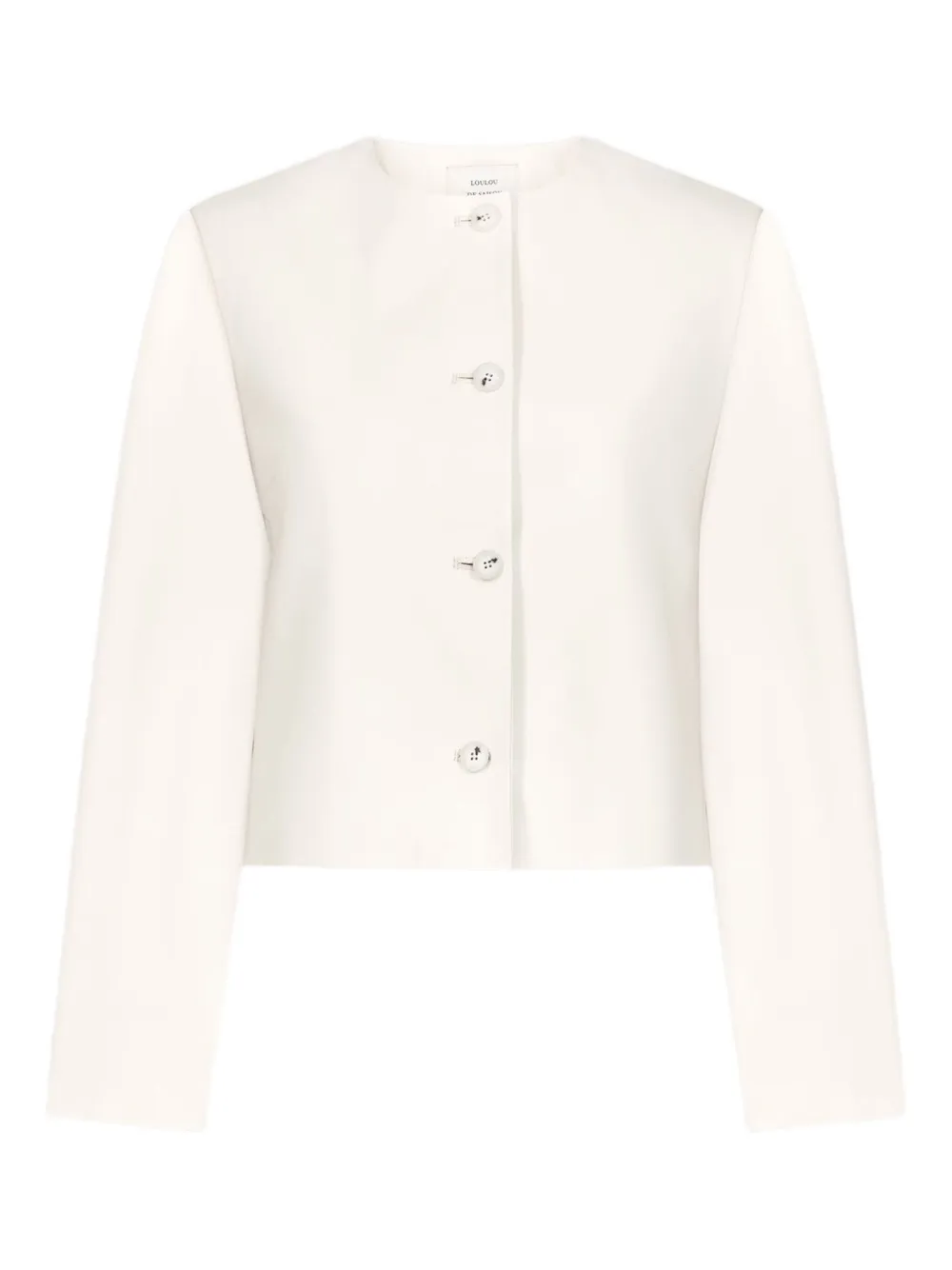 LouLou de Saison Giacca Raho in pelle - Bianco