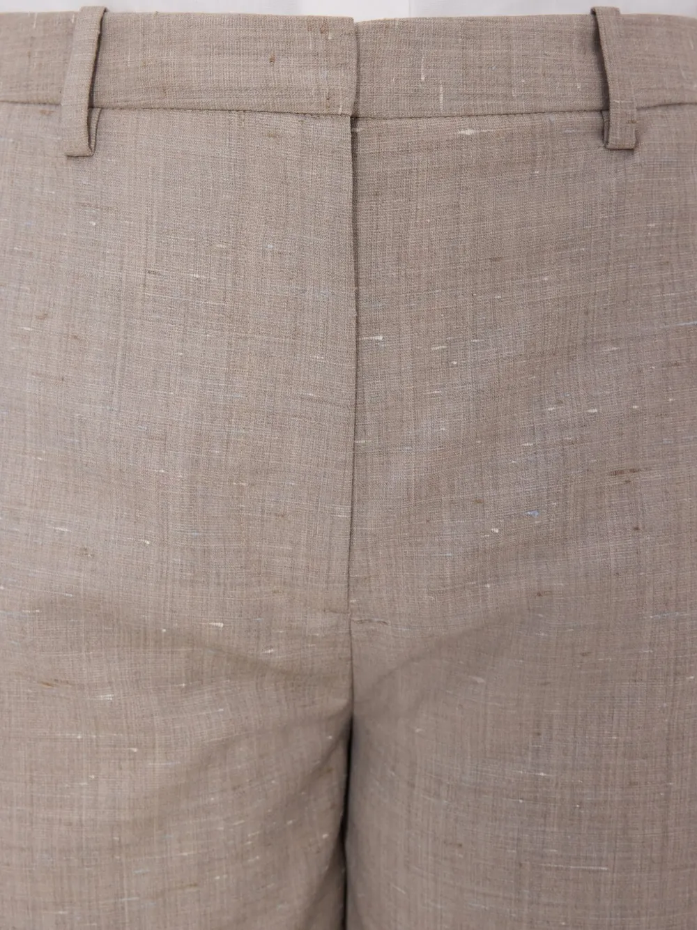 LouLou de Saison Knielange shorts met zijzak Beige