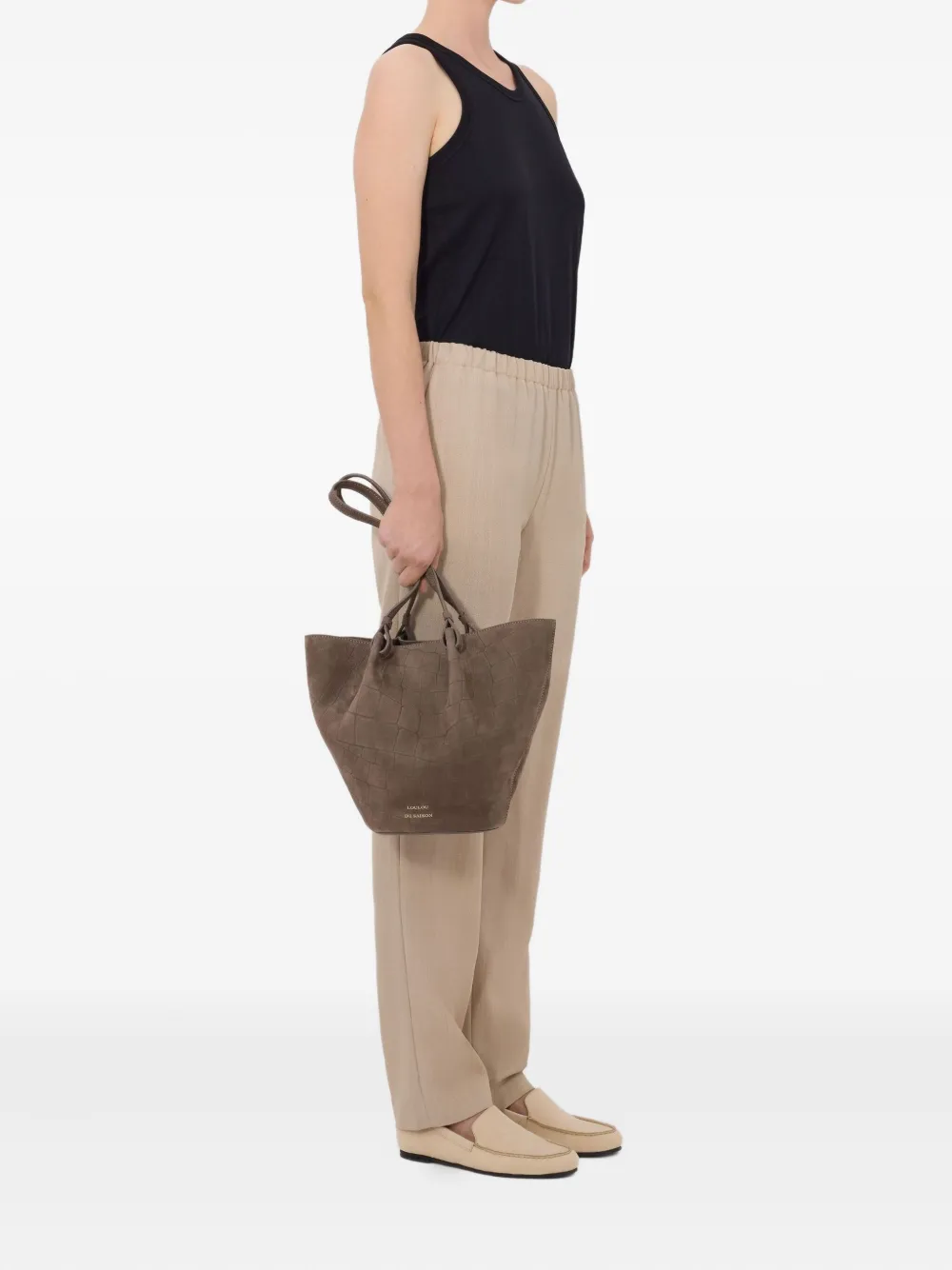 Loulou De Saison Scot Elasticated Trousers - Neutrals 