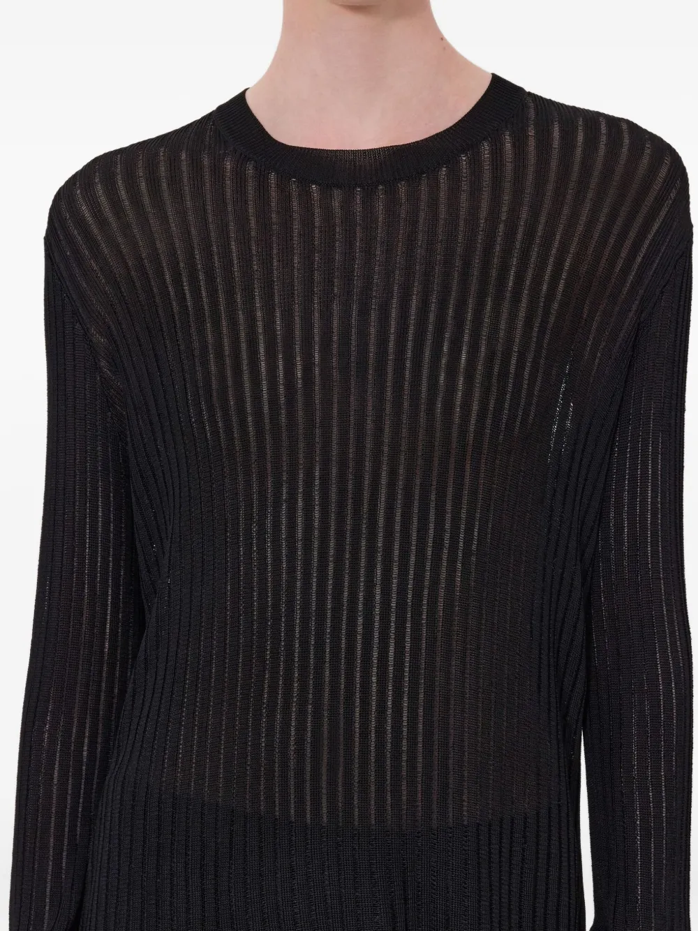 Hedora Long-Sleeve Ribbed Sweater