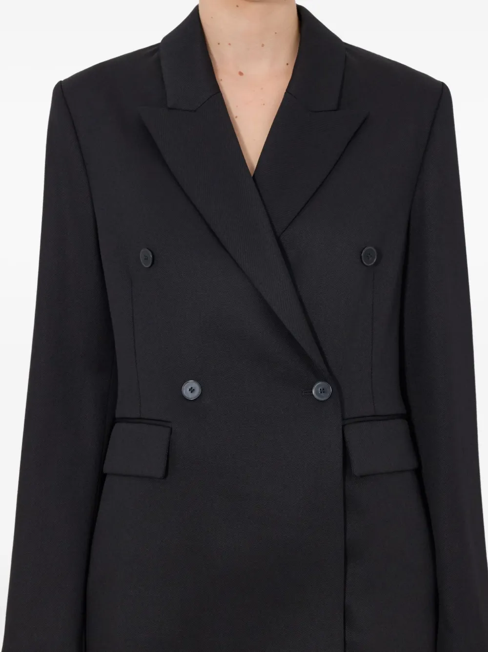 Hornlds Double-Breasted Peak-Lapel Blazer