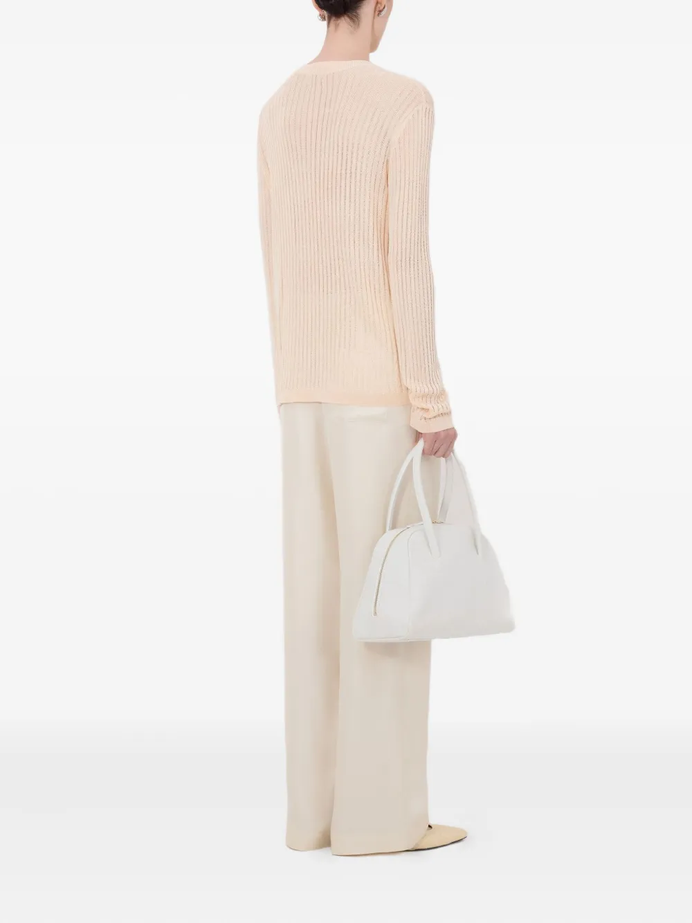 Hedora Semi-Sheer Ribbed Jumper