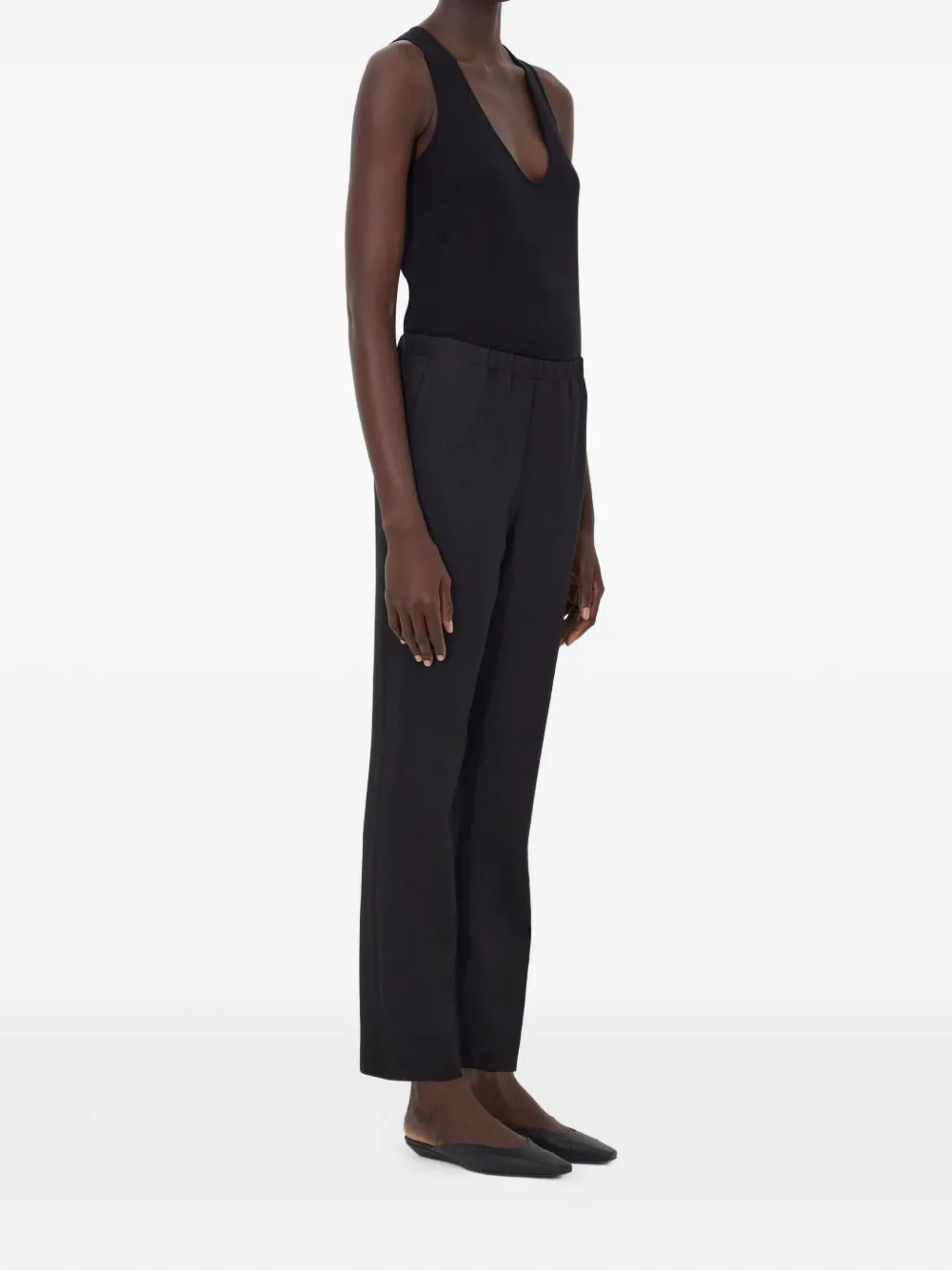 LouLou de Saison Scot broek met elastische taille Zwart