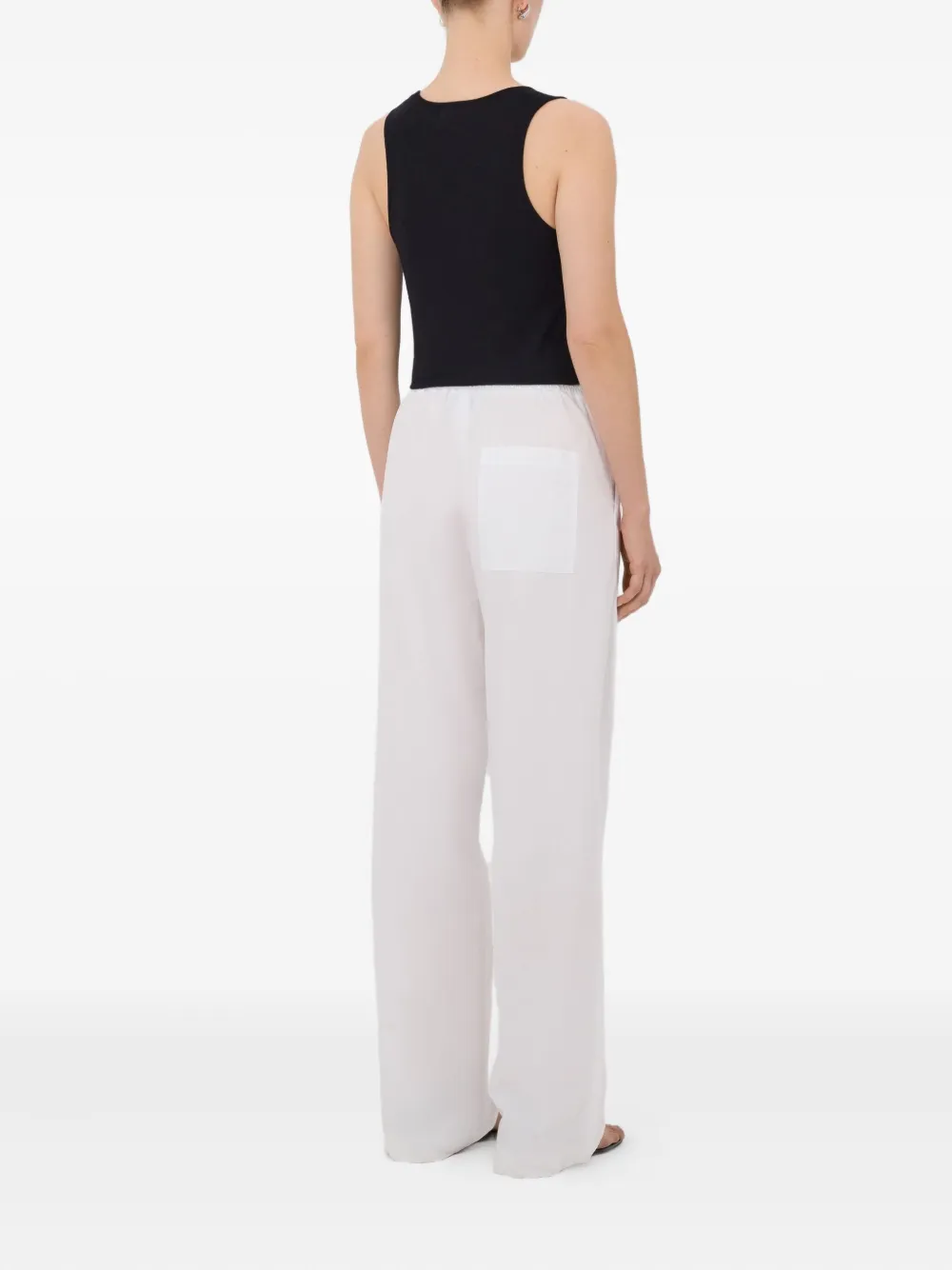 LouLou de Saison Sero LDS broek met trekkoord Wit