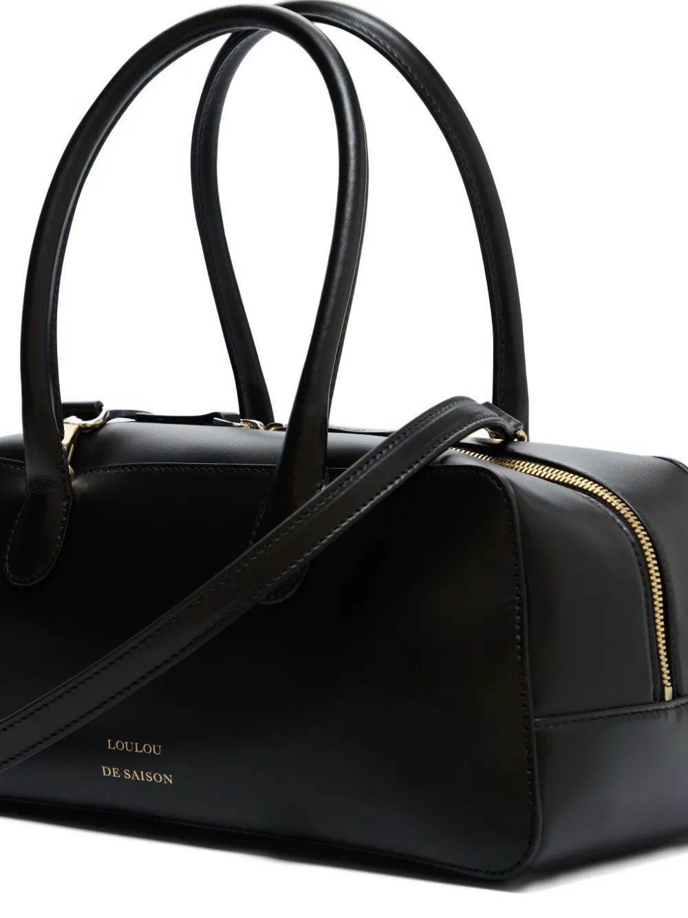 Loulou De Saison Seth Top-zip Shoulder Bag In Black