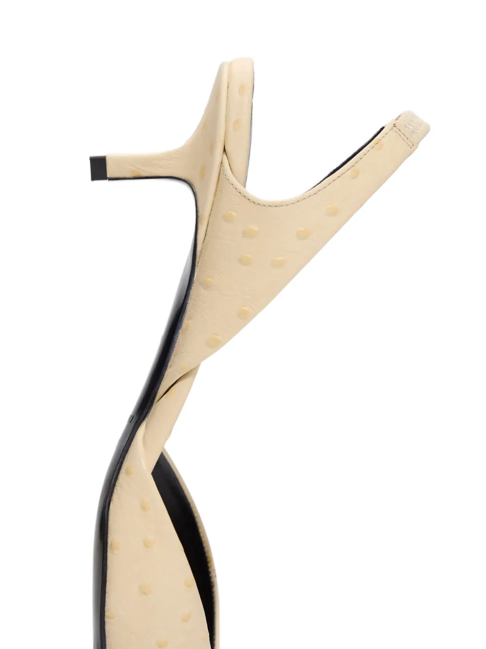 LouLou de Saison Sully slingback pumps met vierkante neus Beige