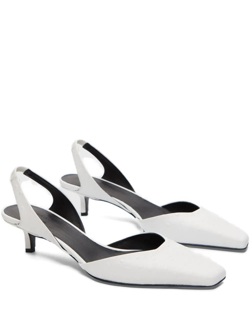 LouLou de Saison Slingback pumps met vierkante neus Wit