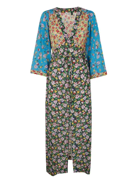 Rixo floral belted midi dress
