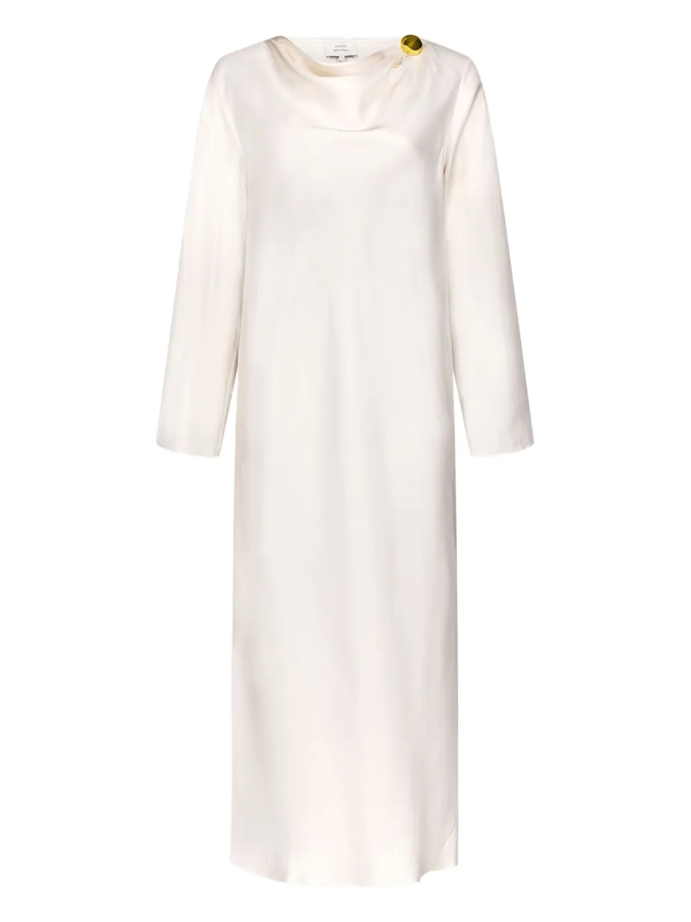 LouLou de Saison Drapiertes Zoya Midikleid - Nude