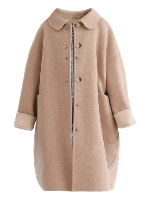 Tulleen peter pan-collar wool coat