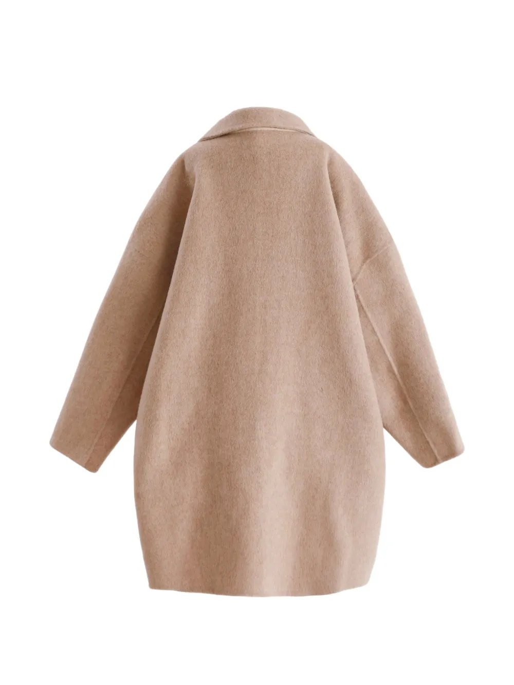 Tulleen Wollen jas met Peter Pan-kraag Beige