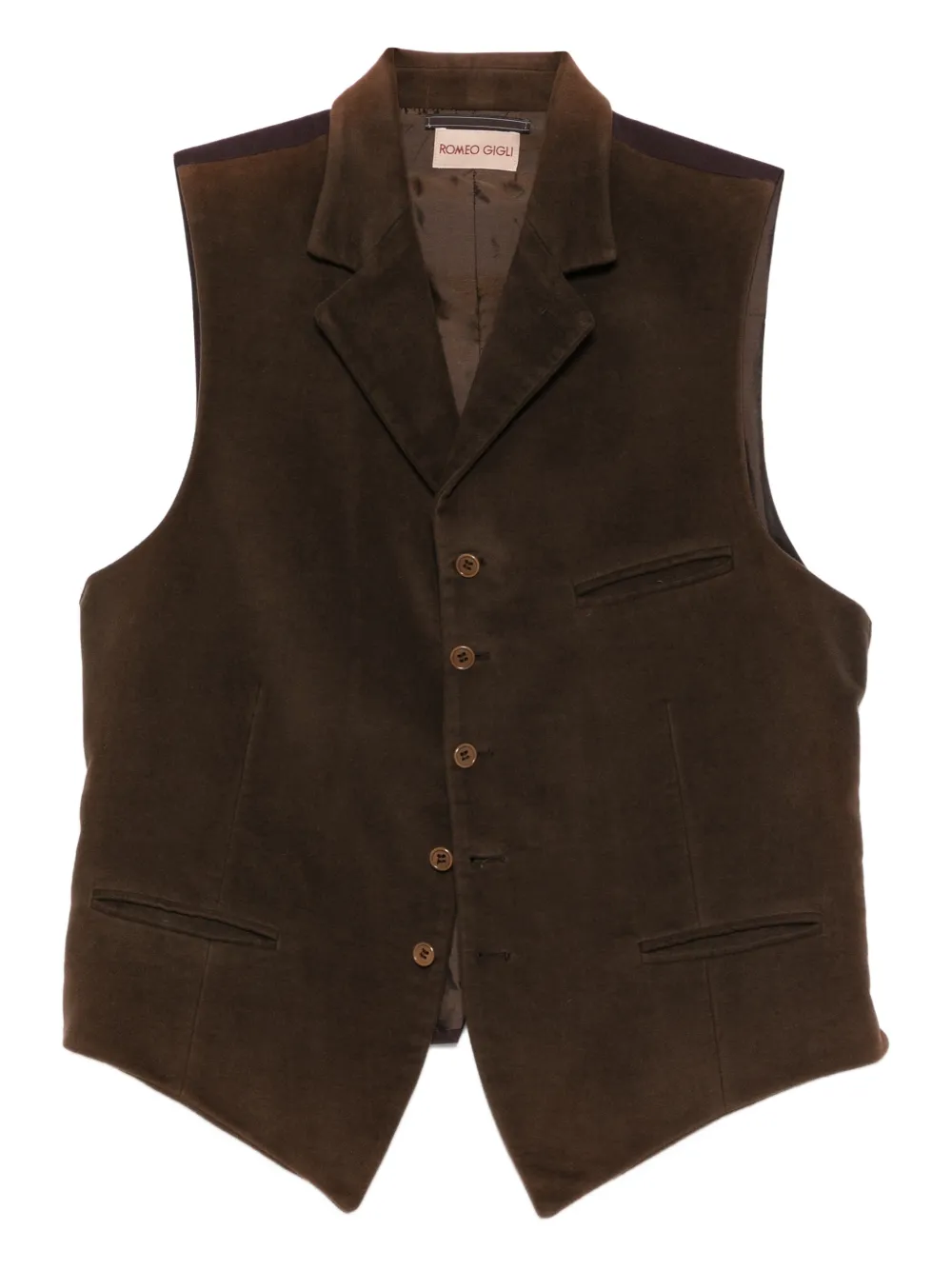 Romeo Gigli Pre-Owned 90s buttoned jacket | Brown | Image 1