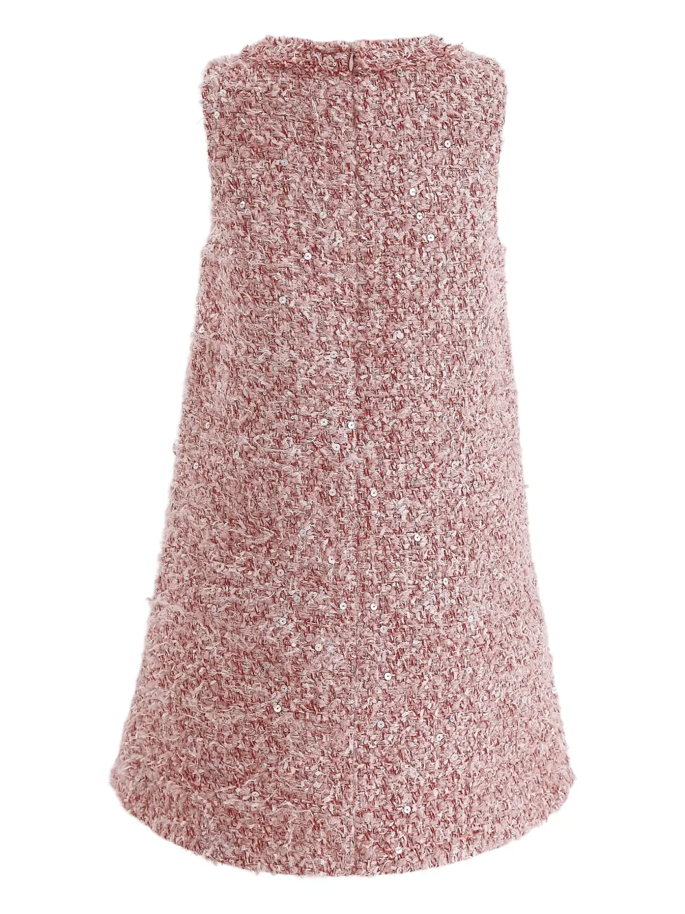 Tulleen Tweed jurk met textuur Roze
