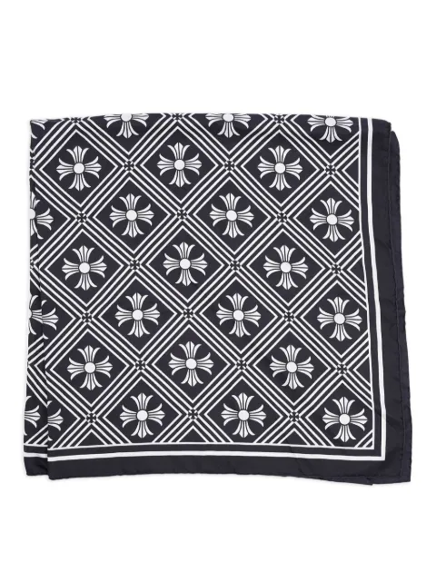 Chrome Hearts patterned silk scarf