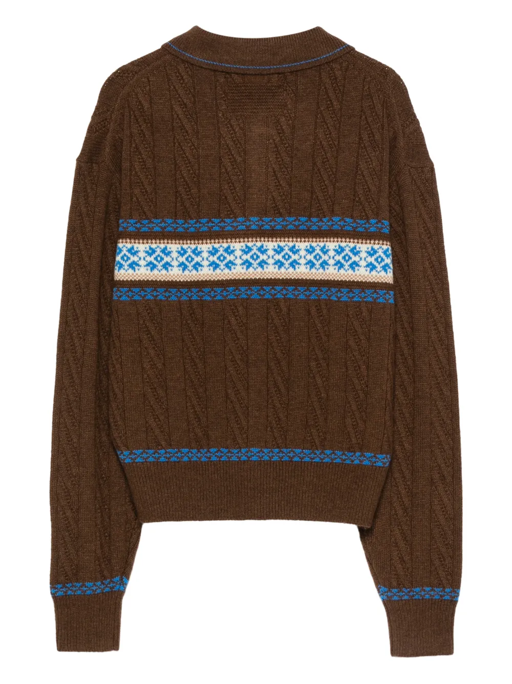 Guest In Residence cable-knit patterned polo top | Polo Tops | Image 2