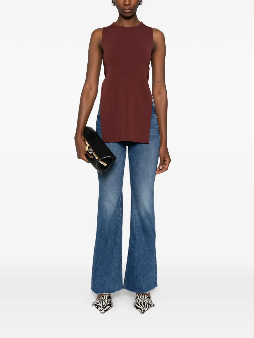 MOTHER frayed-hem jeans - Blauw