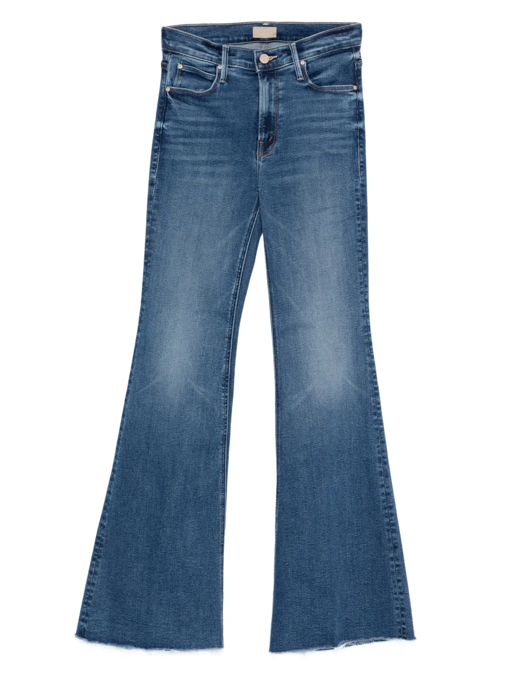 MOTHER frayed-hem jeans - Blu