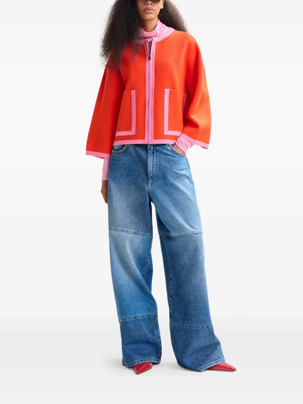 Essentiel Antwerp Jani Cardigan In Orange