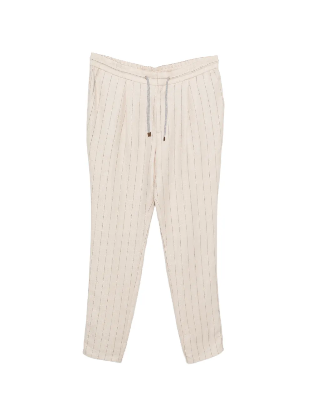 Brunello Cucinelli striped trousers - Toni neutri