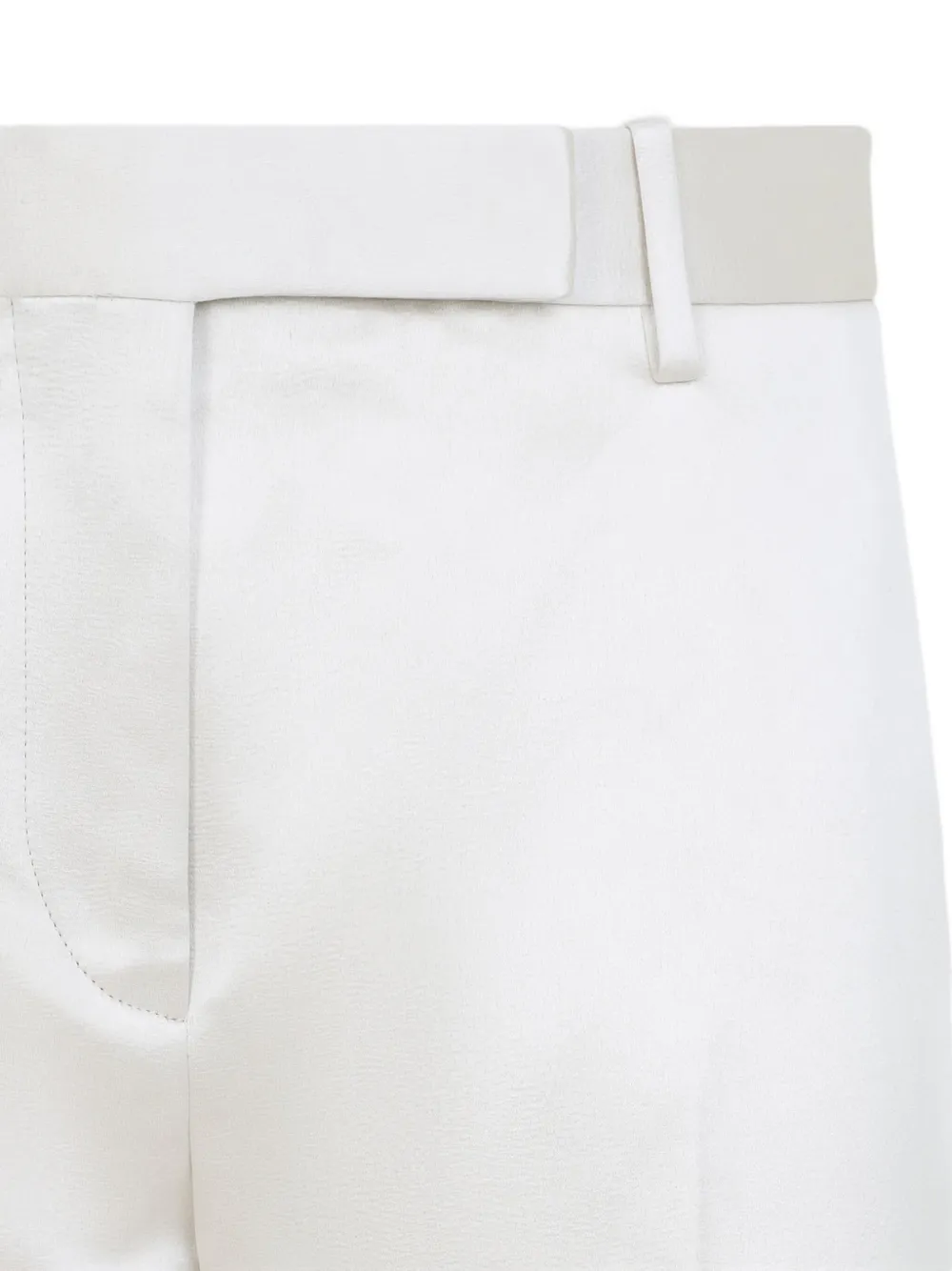 Tom Ford Tailored Trousers With Front Crease And Pockets In White