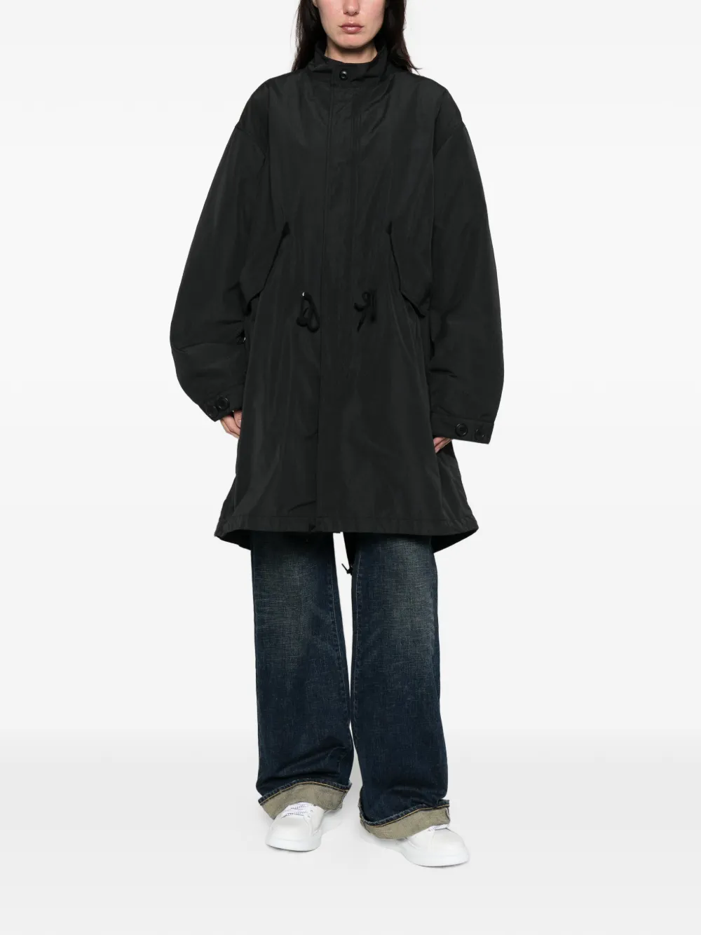  Snow Peak Button Pocket Coat - Black 