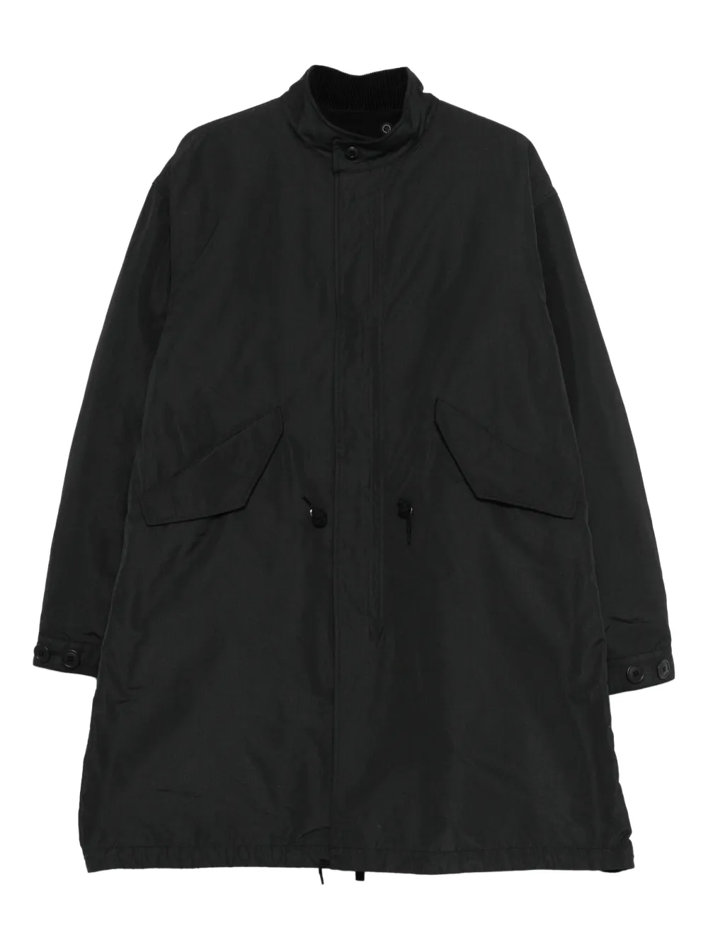 Snow Peak button pocket coat | Black | Image 1
