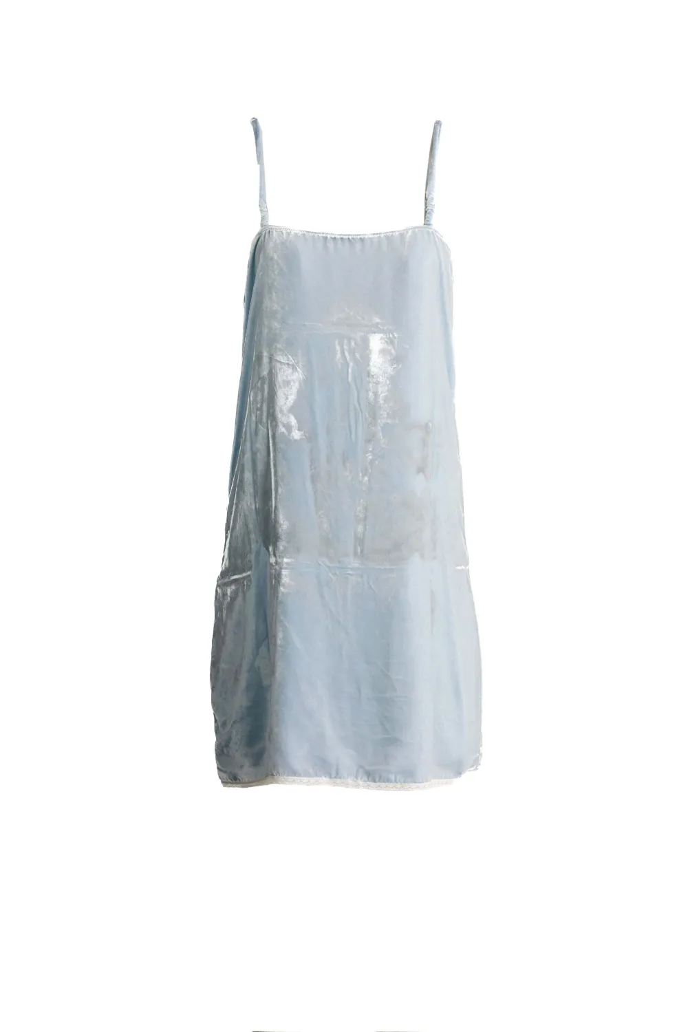 Prada velvet-effect sleeveless mini dress - Blu