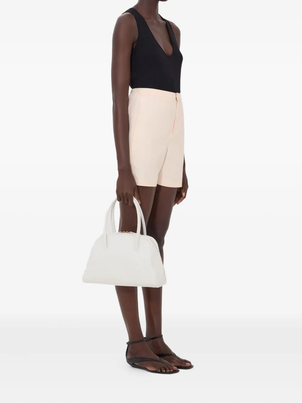  Loulou De Saison Ivan Elasticated Shorts - Neutrals 