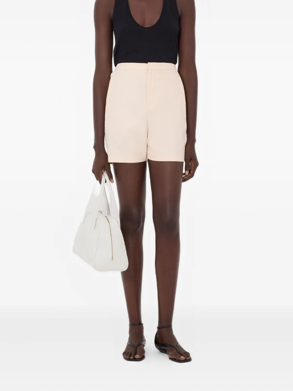  Loulou De Saison Ivan Elasticated Shorts - Neutrals 