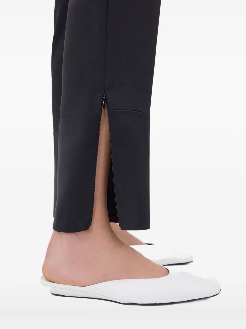 LouLou de Saison Mahoney broek met riemlussen Zwart