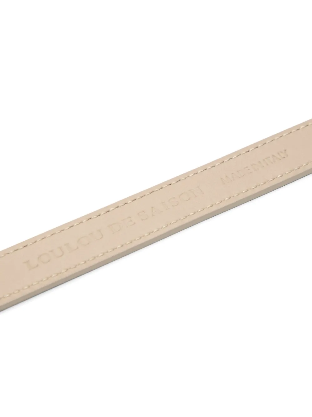 LouLou de Saison Minar leren riem - Beige