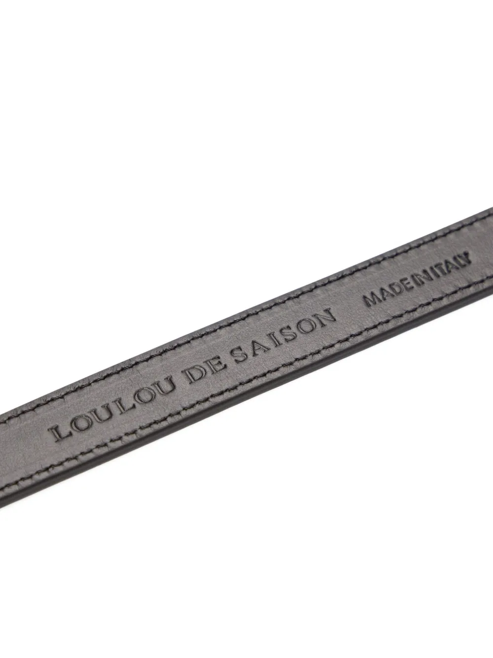 Loulou De Saison Minar Leather Belt In Black