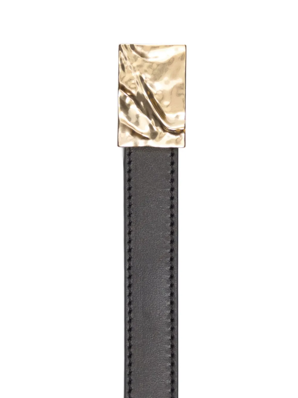 Loulou De Saison Minar Leather Belt In Black