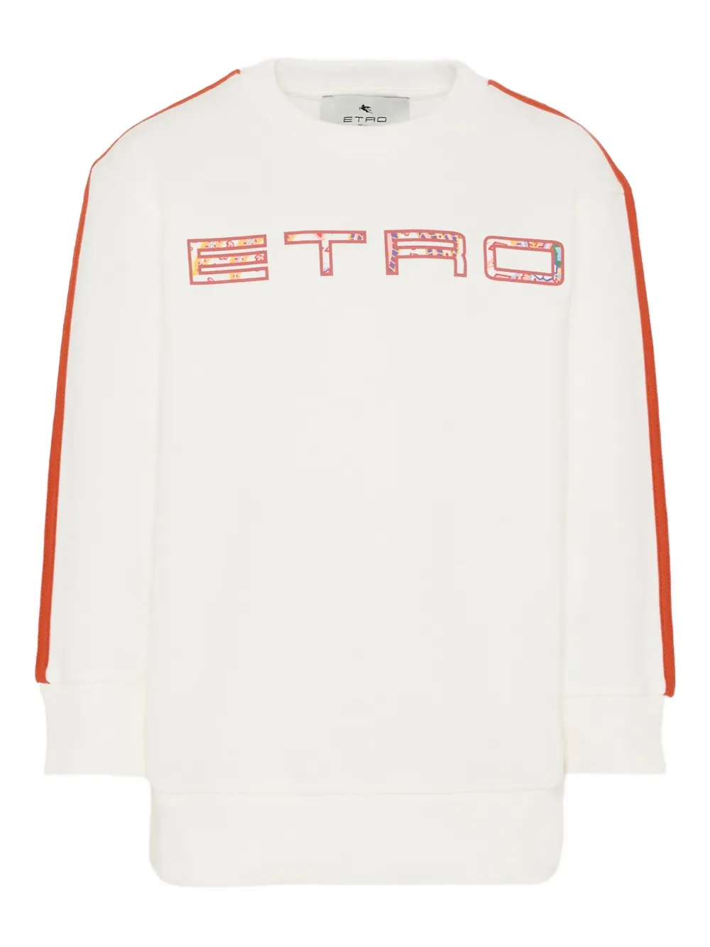 ETRO KIDS logo-detail stripe sweatshirt - Neutrals
