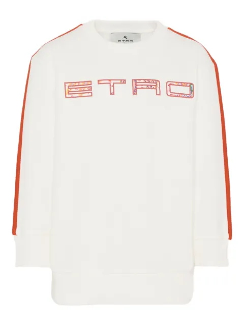 ETRO KIDS logo-detail stripe sweatshirt