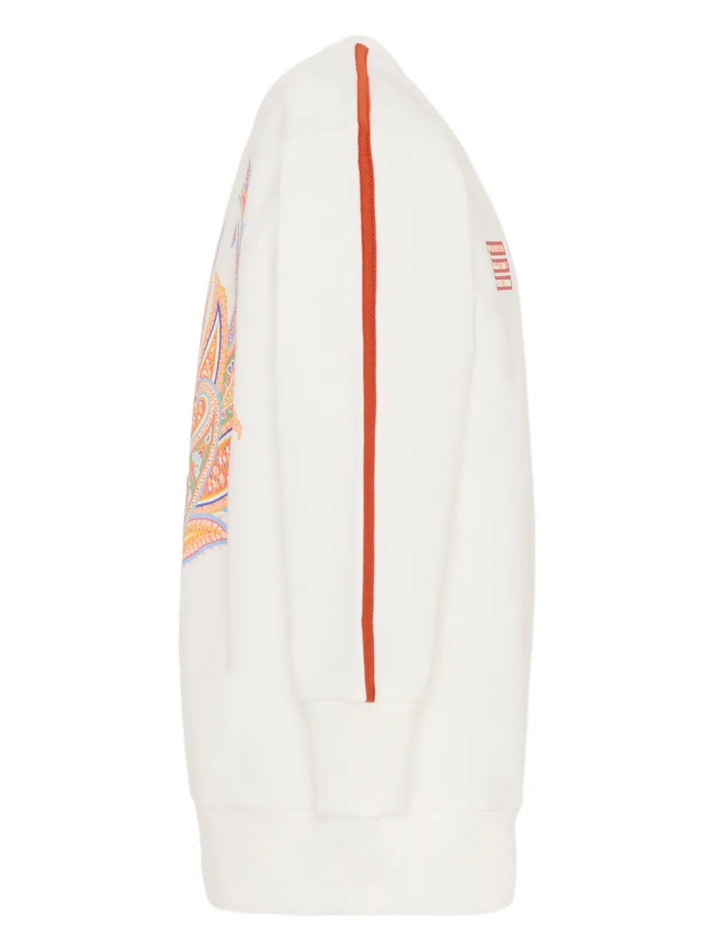 ETRO KIDS Sweater met logodetail en streep Beige