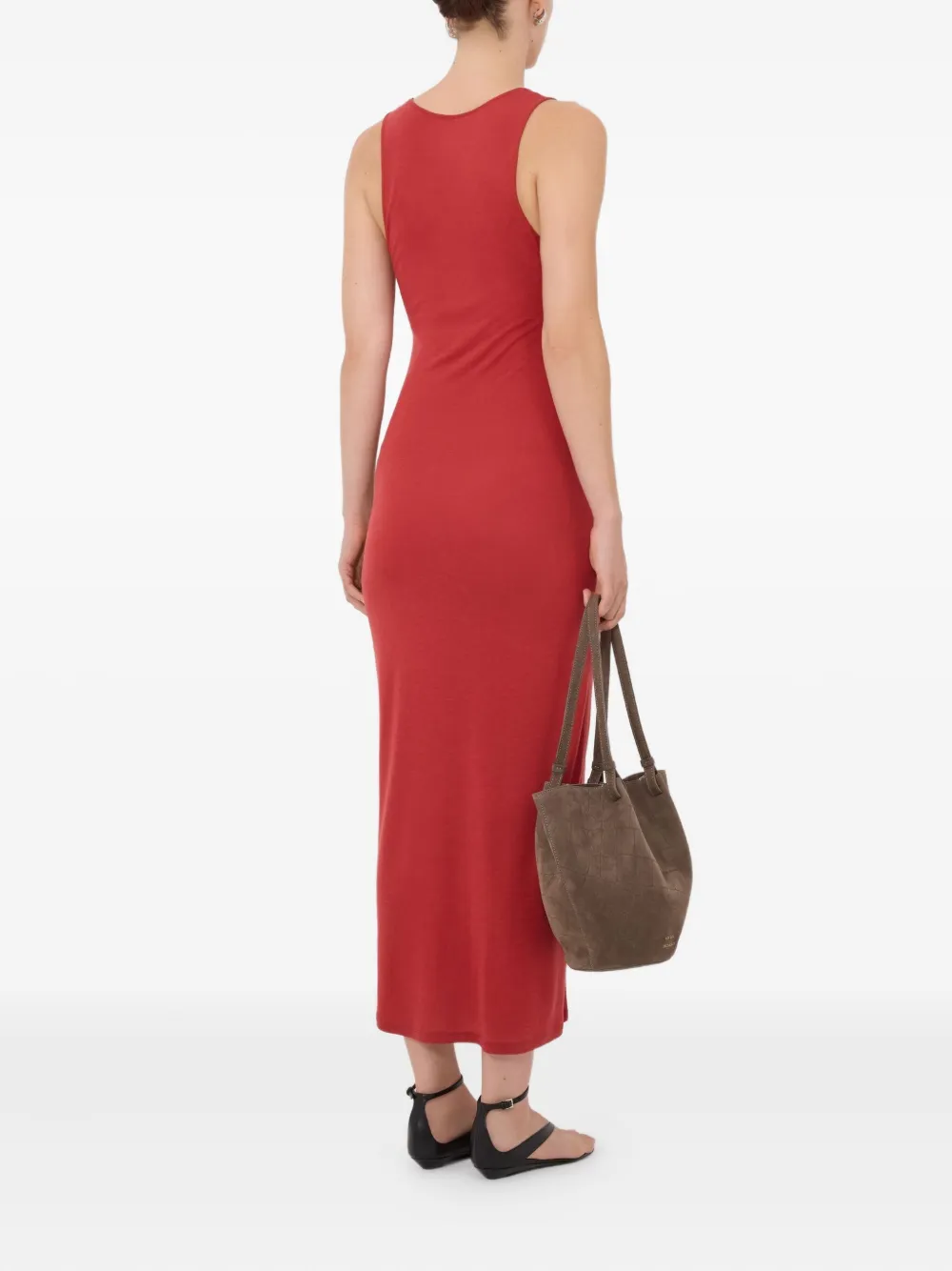Myron Lds Shoulder-Straps Midi Dress