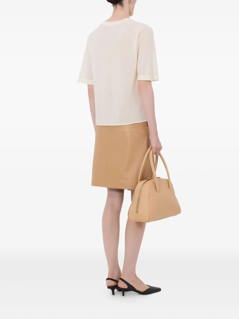 LouLou de Saison Nala T-shirt met korte mouwen Beige