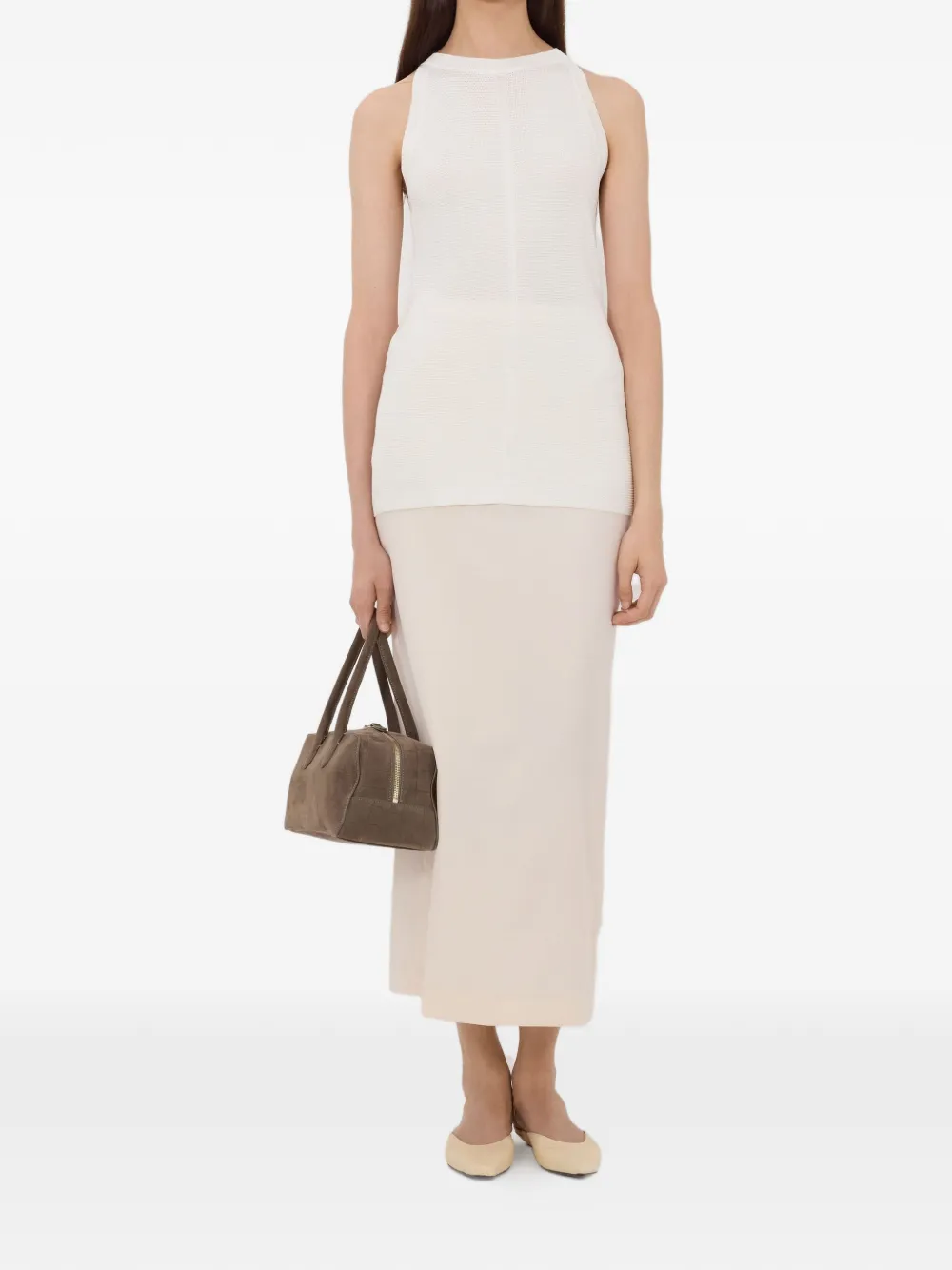 LouLou de Saison Ohana mouwloze top Wit