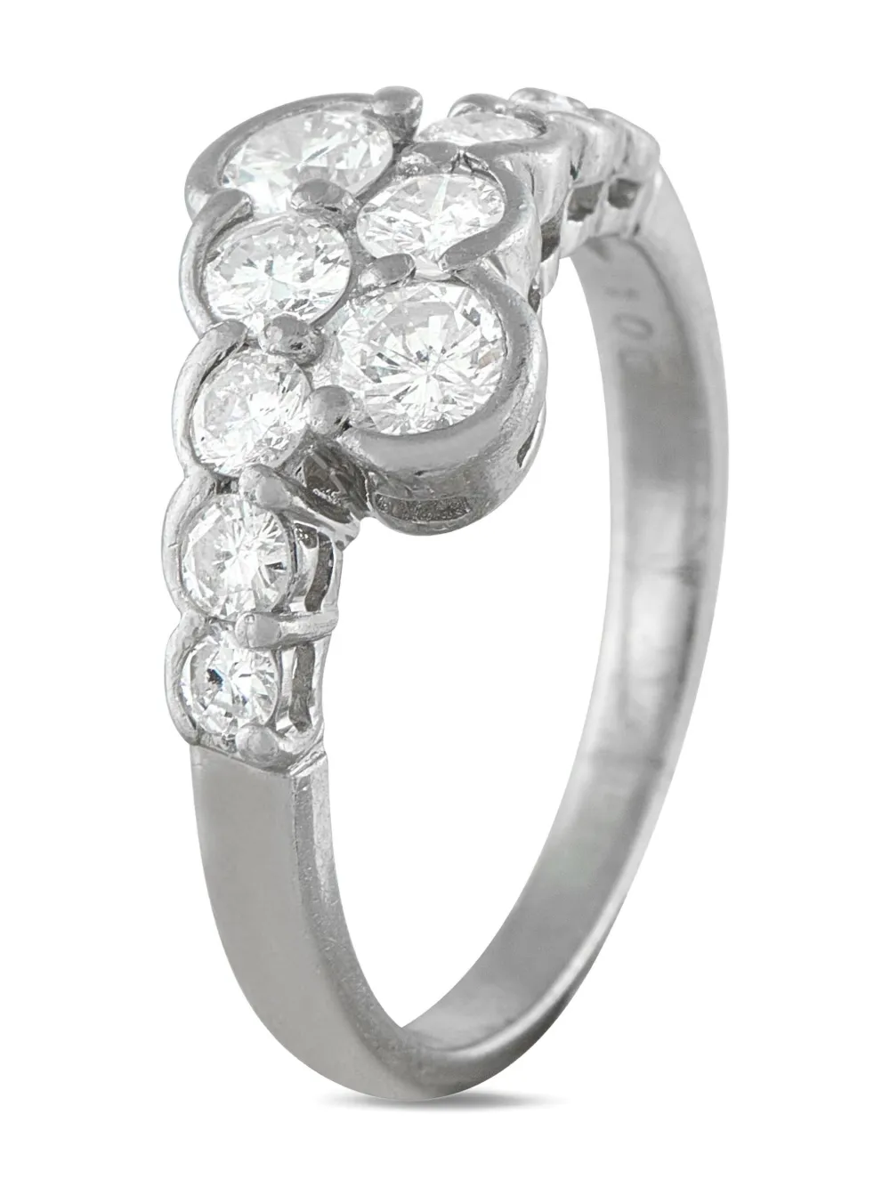LB Exclusive Platinum diamond bypass ring - シルバートーン LB Exclusive Platinum diamond bypass ring - シルバートーン