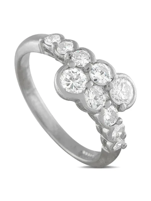 LB Exclusive Platinum diamond bypass ring