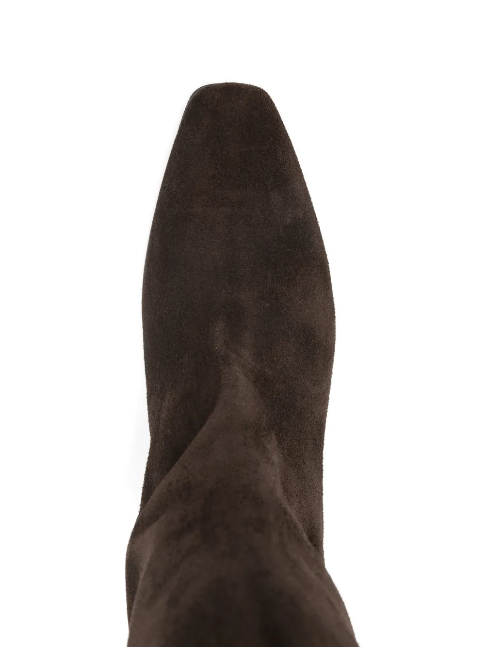 Biancadi 50mm Pointed Leather Boots In Brown