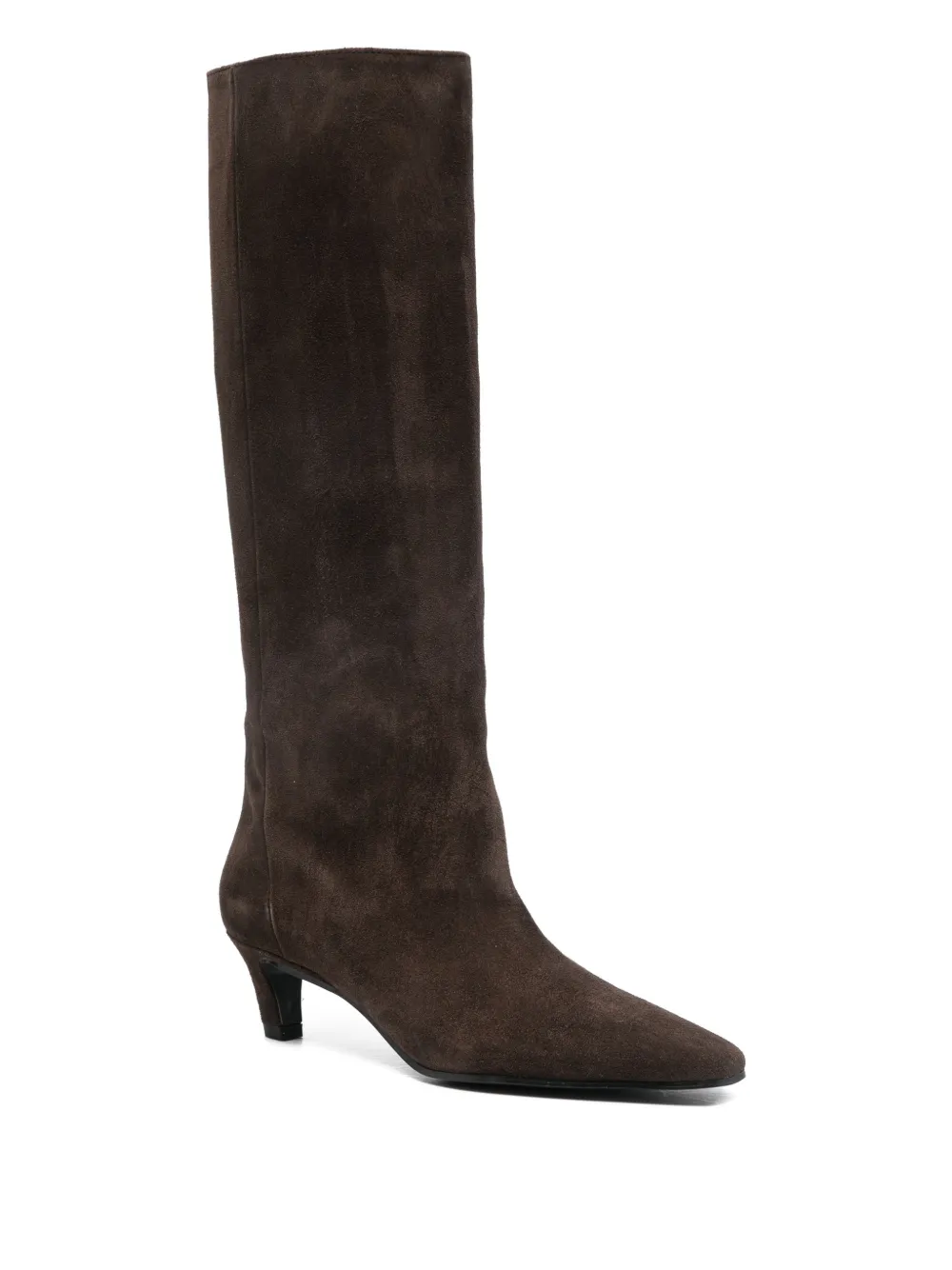 biancadi 50mm pointed leather boots | Knee-High Boots | Image 2